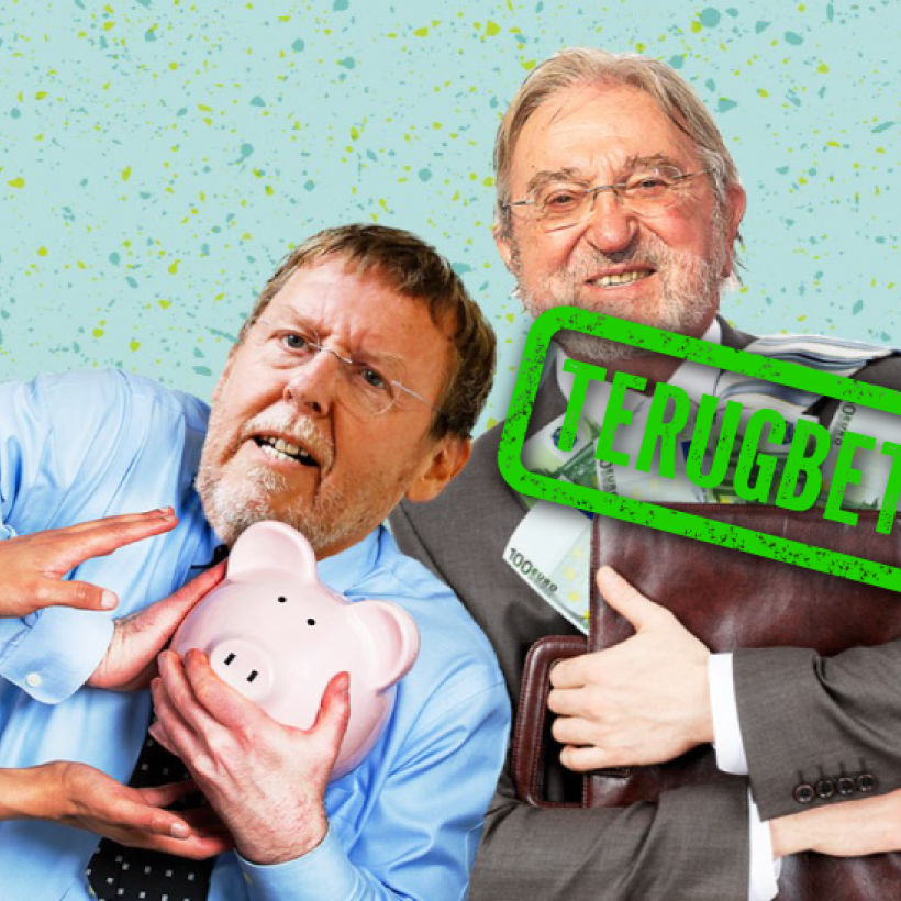 Fotomontage van oud-Kamervoorzitters Siegfried Bracke (N-VA) en Herman De Croo (Open Vld)