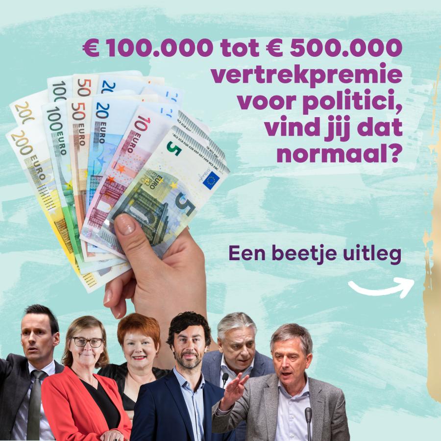 Schaf de vertrekpremies van parlementsleden af - 1
