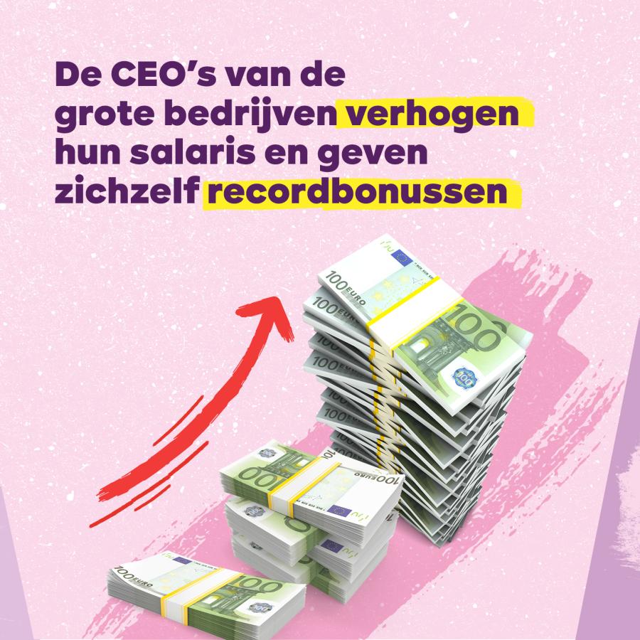 De CEO’s van de grote bedrijven verhogen hun salaris en geven zichzelf recordbonussen