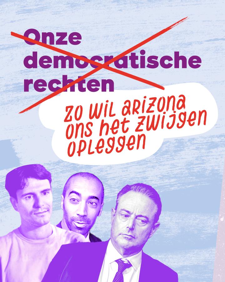 Carrousel democratische rechten - beeld 1: Zo wil Arizona ons het zwijgen opleggen