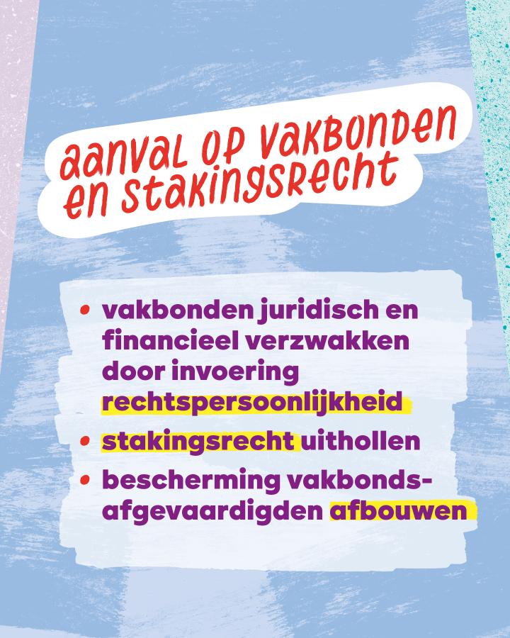 Carrousel democratische rechten - beeld 3: Aanval op vakbonden en stakingsrecht