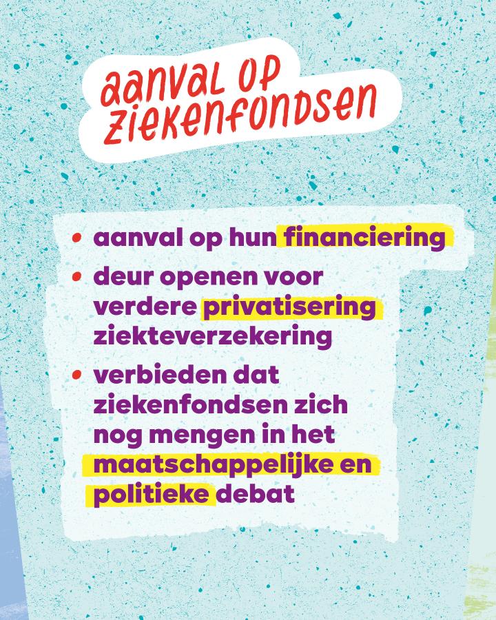 Carrousel democratische rechten - beeld 4: Aanval op ziekenfondsen