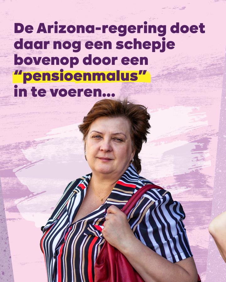 Beeld 4: De Arizona-regering doet er nog een schepje bovenop door een 'pensioenmalus' in te voeren...