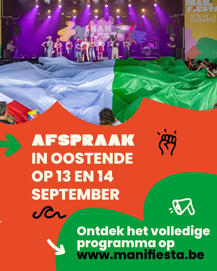 Afspraak op 13 en 14 september in Oostende → Ontdek het volledige programm op manifiesta.be