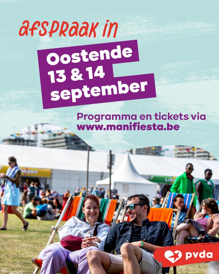 Beeld 8: Afspraak in Oostende op 13 en 14 september. Programma en tickets via manifiesta.be