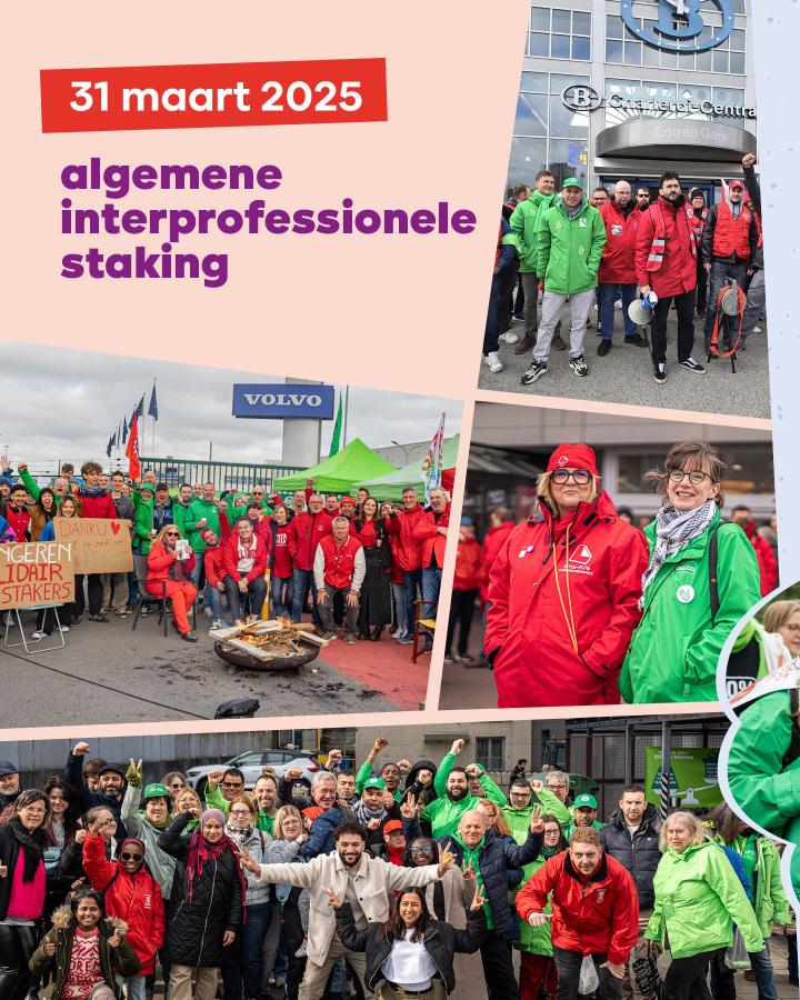 31 maart 2025 algemene interprofessionele staking