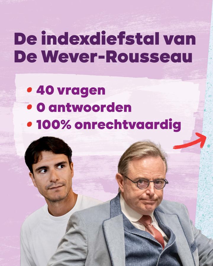 De indexdiefstal van De Wever-Rousseau 40 vragen 0 antwoorden 100% onrechtvaardig