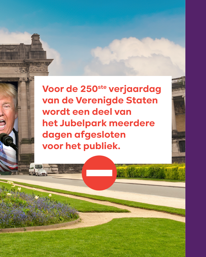 Voor de 250ste verjaardag van de Verenigde Staten wordt een deel van het Jubelpark meerdere dagen afgesloten voor het publiek.