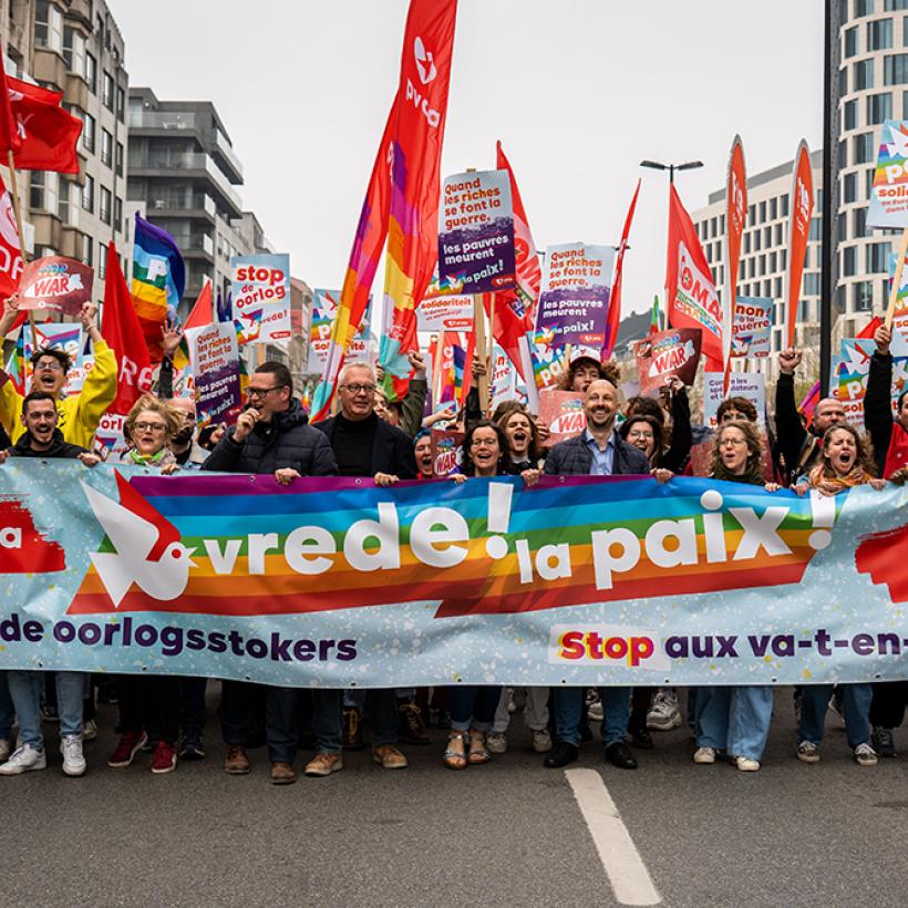 Rassemblement pour la paix à bruxelles