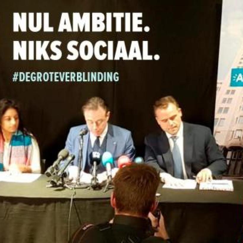 Antwerpen: “De Grote Verblinding van De Wever II: nul ambitie en niks sociaal”