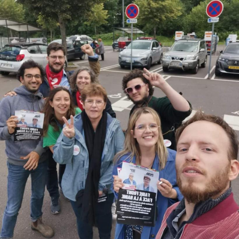 Des bénévoles du PTB se rendent en France pour militer pour le Nouveau Front Populaire.