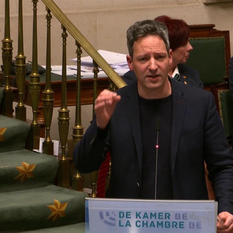 Kim De Witte tijdens zijn tussenkomst in de Kamer