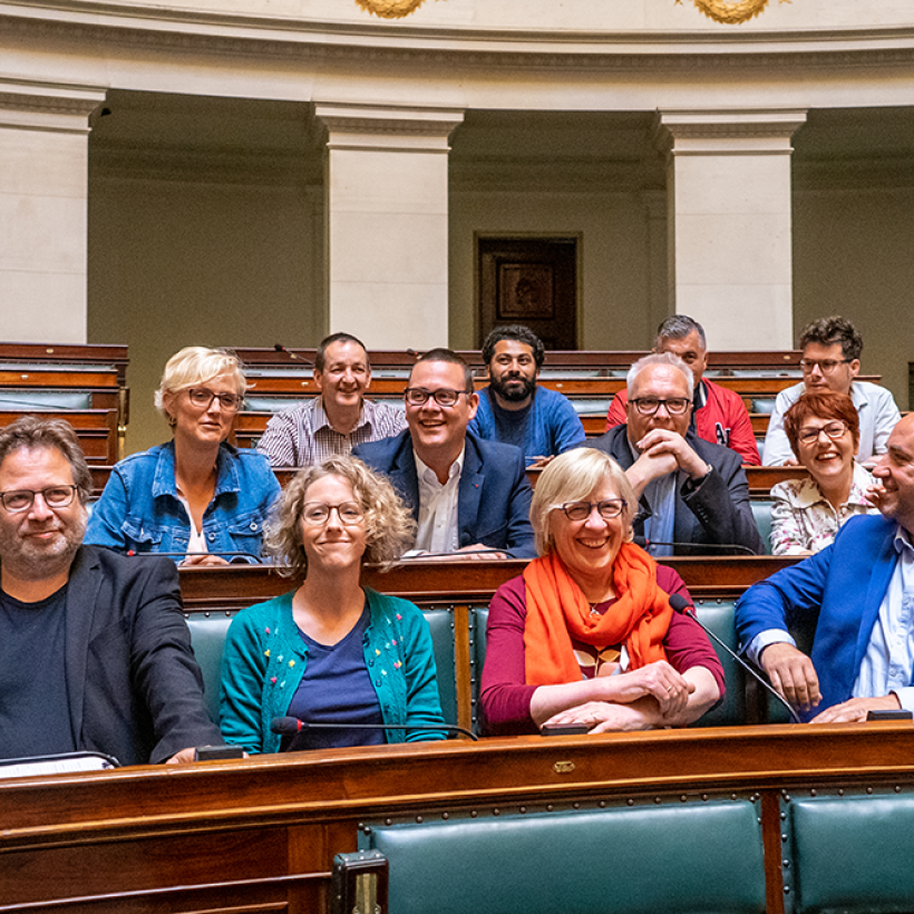 De twaalf pas verkozen volksvertegenwoordigers van de PVDA in de Kamer