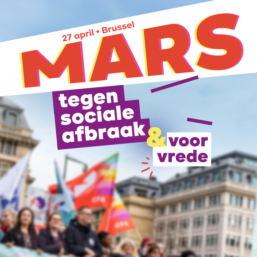 Visual van de Mars tegen de sociale afbraak & voor de vrede
