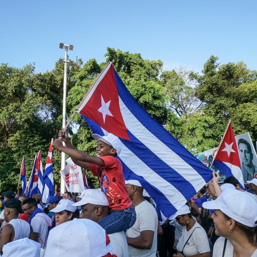 1 mei-optocht in Cuba 