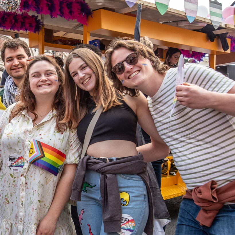 Jongeren op Pride