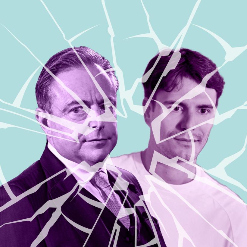De Wever en Rousseau met een barst
