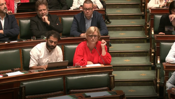 Sofie Merckx in het parlement