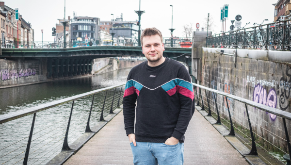 Onno Vandewalle in de straten van Gent