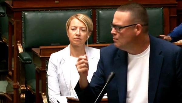 Raoul Hedebouw in de Kamer