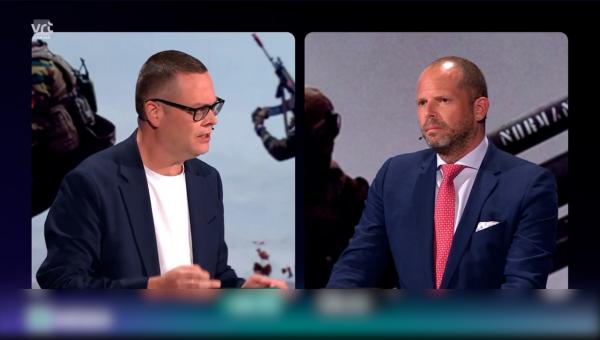 Raoul Hedebouw en Theo Francken in debat in Terzake