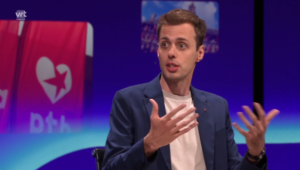 Jos D’Haese in de studio van Terzake op 24 juni 2024