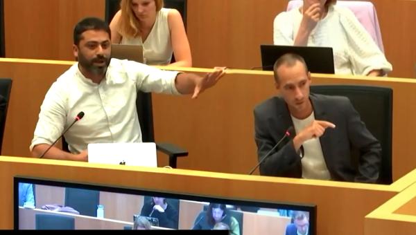 Nabil Boukili et Robin Tonniau à la Chambre