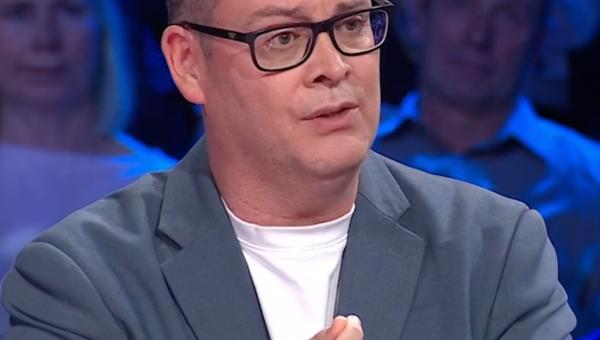 Raoul Hedebouw tijdens het voorzittersdebat op VTM