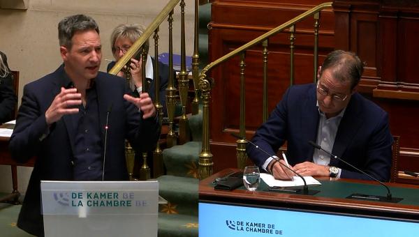Kim De Witte tijdens zijn tussenkomst in de Kamer