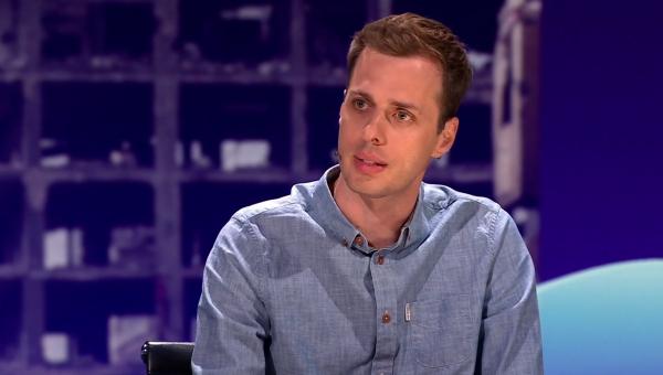 Jos D’Haese tijdens de uitzending van Terzake