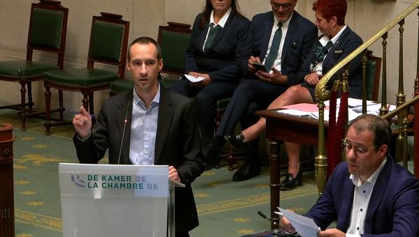 Robin Tonniau intervient à la Chambre