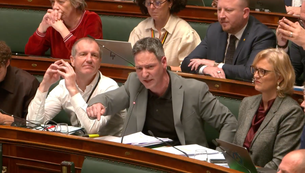 Kim De Witte tijdens zijn tussenkomst in de Kamer