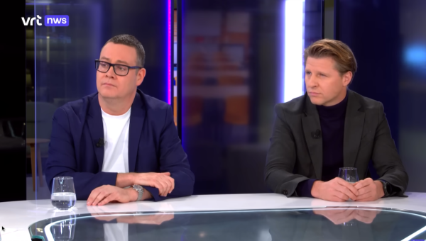 Raoul Hedebouw tijdens het debat in Terzake