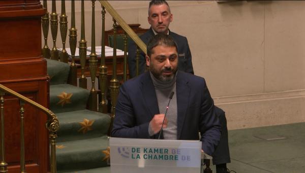 Nabil Boukili à la Chambre