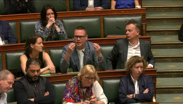 Raoul Hedebouw à la Chambre