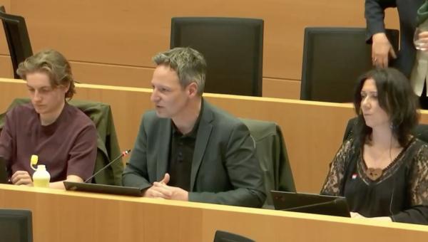 Kim De Witte tijdens zijn tussenkomst in de Kamercommissie