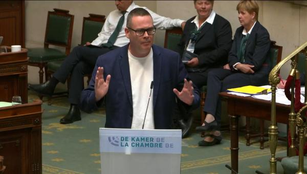 Raoul Hedebouw à la Chambre